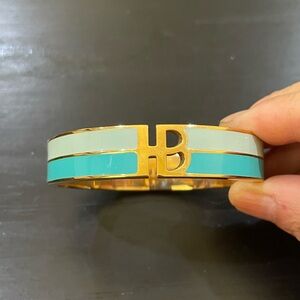 NWOT Henri Bendel Gold and Turquoise Bracelet